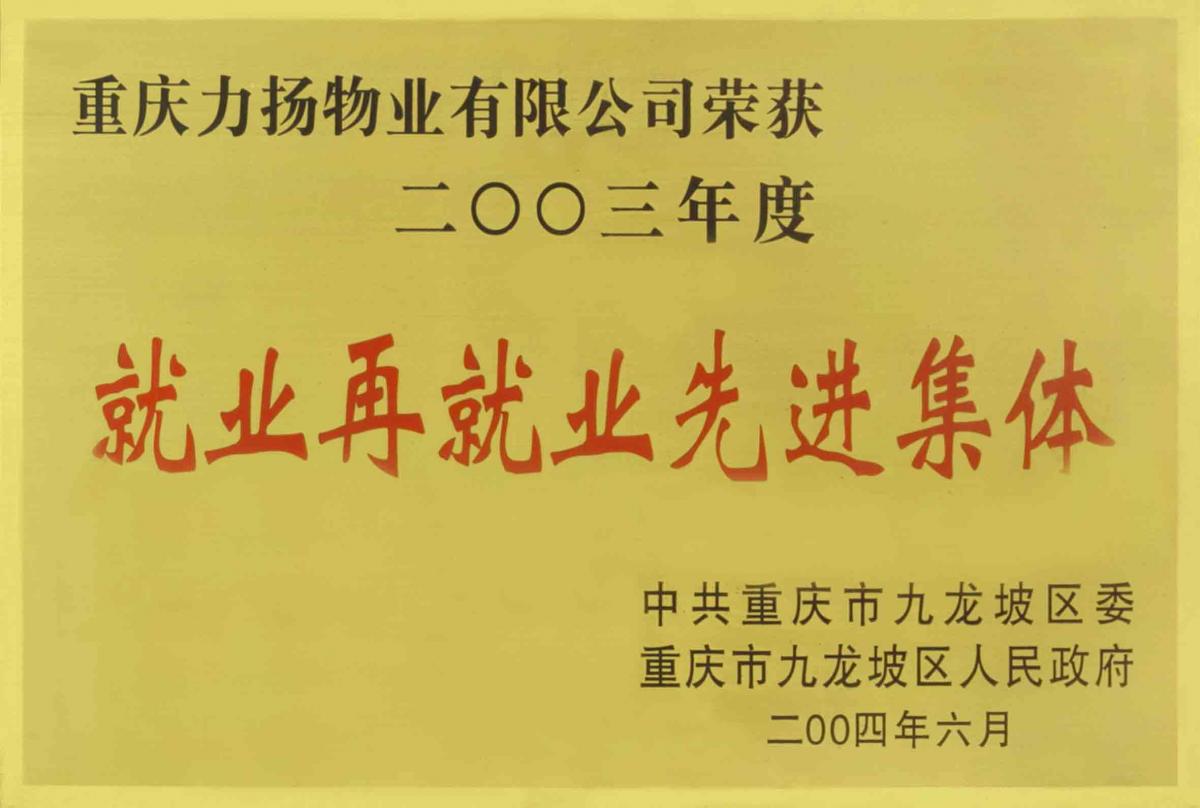 就业再就业先进集体